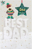 Boofle To A Brilliant Best Dad Cute Christmas Greeting Card