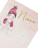 Niece Chocolate Christmas Card