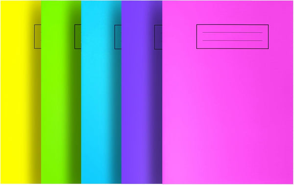 Silvine NBA5BT A5 Bright Exercise Notebook - Assorted Colours