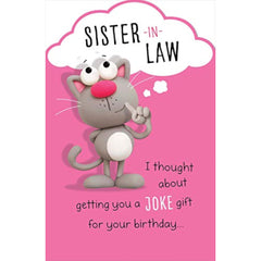 Funny Humour Sister-In-Law You've Got My Brother Birthday Card