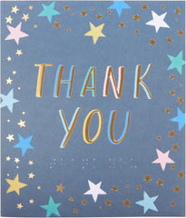 Thank You Card for Him/Her/Friend - Embossed Braille Design