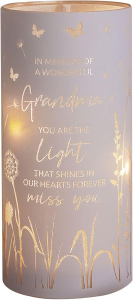 Widdop Thoughts of You LED Memorial Tube Light - Grandma - Commemorative Light Present Memory Sentimental Message