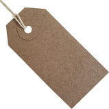 82 x 41mm Brown Strung Tags (Pack of 1000)