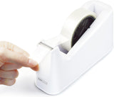 Rapesco 500 Heavy Duty Tape Dispenser & 2 x Tape Rolls - White