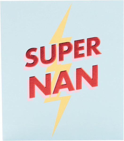 UK Greetings Mother's Day Card for Nan - Super Nan Design