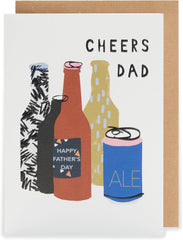 Cheers Dad Brew-Tastic Fun! Father's Day Contemporary Greeting Card