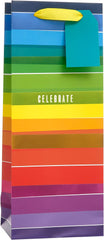 Bottle Gift Bag For Her/Female - Rainbow Design
