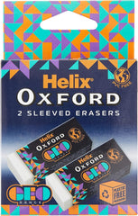 Geo Erasers Twin Pack – Orange | High-Quality Erasers for Clean, Smudge-Free Results