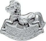Bambino Silver Plated Rocking Horse Money Box