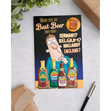 Funny Beer Design Birthday Card