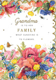 Floral Birthday Card for Grandma – Beautiful Heartfelt  Design