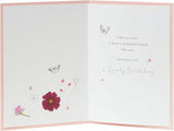 Cute Photographic Floral Design Birthday Card