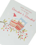Grandma and Grandad Owls Christmas Card