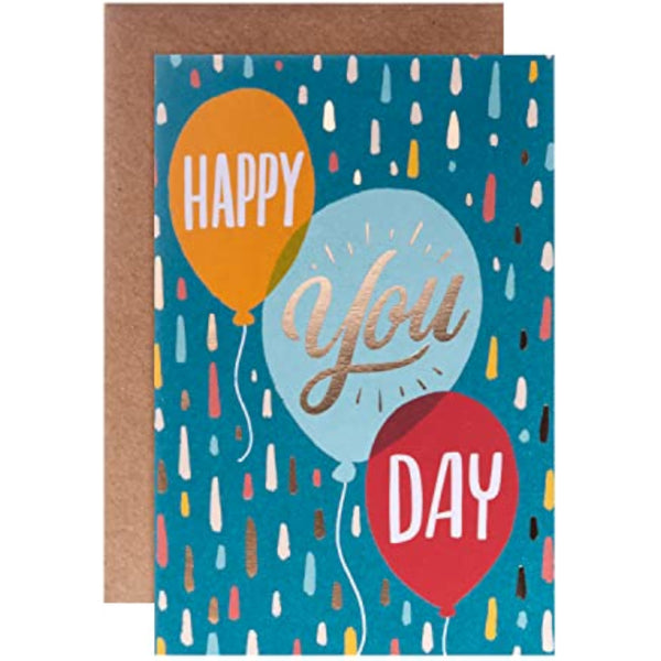 Happy You Day' Balloons Design Video Greetings Birthday Card