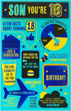 Son 18th Birthday Card - 18th Birthday Card Male - Funny 18th Birthday Card