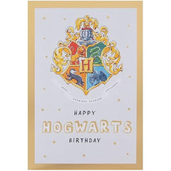 Warner Brother Harry Potter Hogwarts House Crest Birthday Card