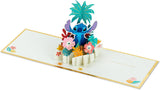 Disney 3D & Pop-Up Lilo & Stitch Stitch with Hawaiian Flowers