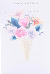 UK Greetings Mother's Day Card for Mum from your Son - Floral Bouquet Design