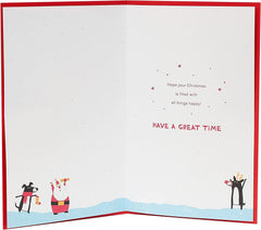 Christmassy Characters Tree Design Dad Christmas Card